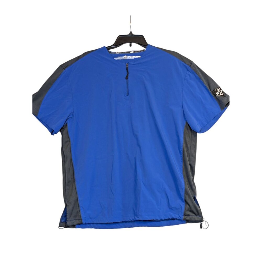 BP DeMarini Men's Baseball Shirt Batting Windbreaker Coach Blue Size M
